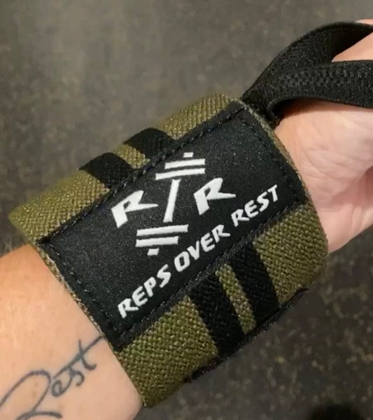 16" High Quality Elastic Wrist Wraps - Reps Over Rest